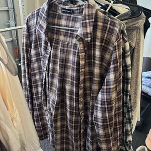 PrettyLittleThing Brown Plaid Flannel